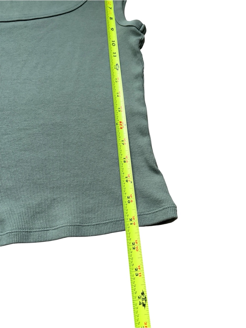 Universal Thread Sage Green Ribbed Square Neck Tank Large - Picture 4 of 6
